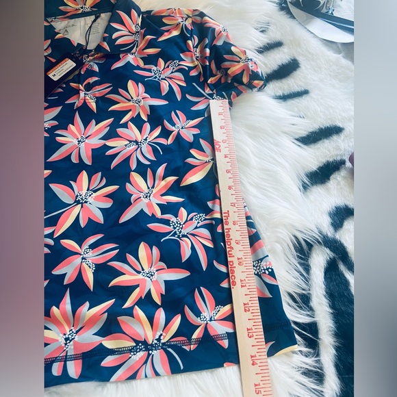 NWT Antigua Sz M Women’s Short Sleeve pull over Golf Polo Shirt - Picture 5 of 6